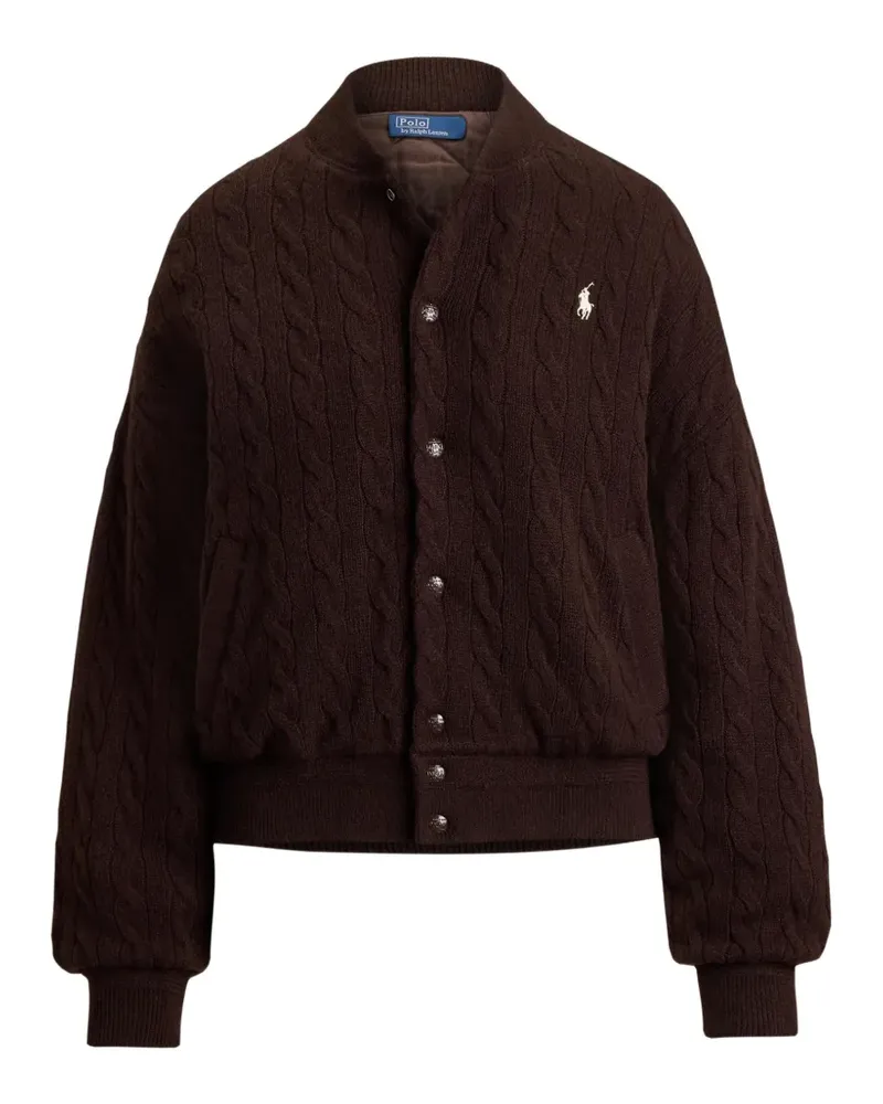 Ralph Lauren Bomberjacke mit Zopfmuster - Braun Braun