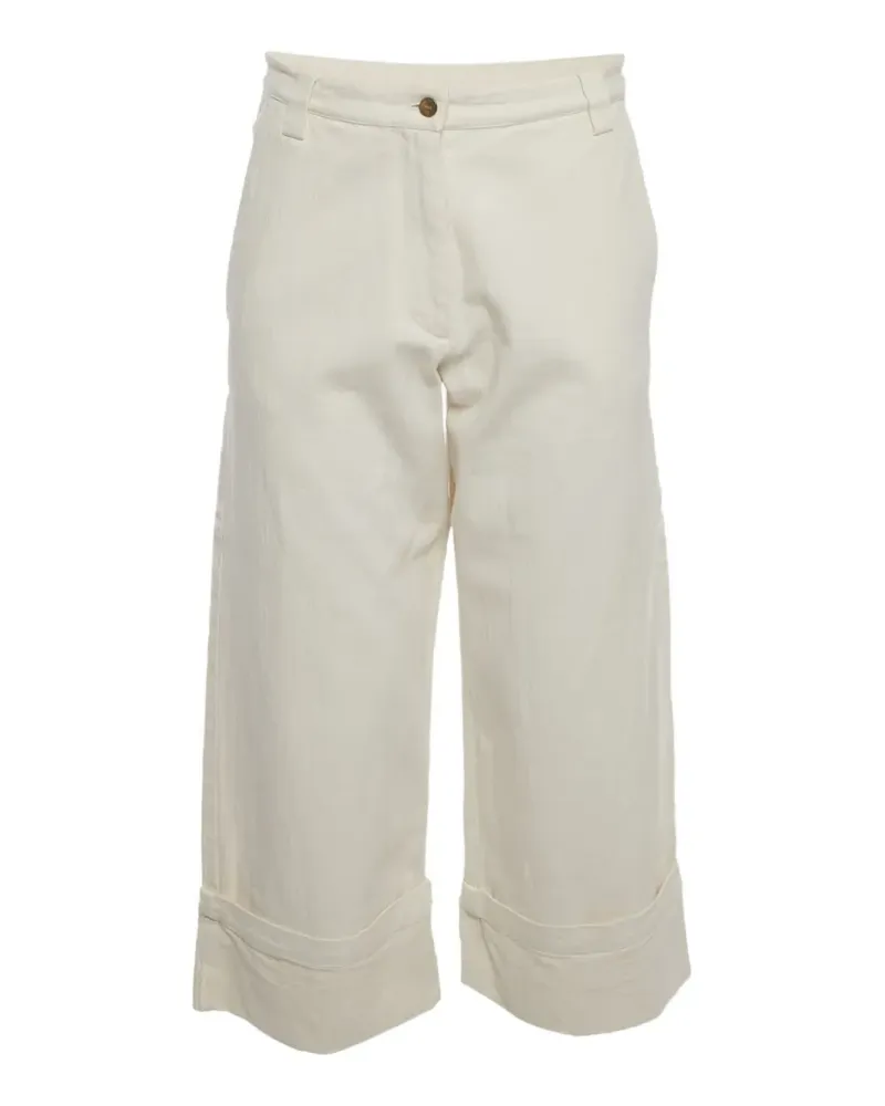 Moncler Weite Cropped-Hose - Nude Nude