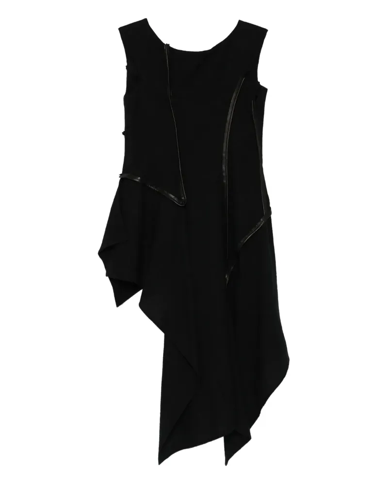 Yohji Yamamoto Kleid aus Wolle - Schwarz Schwarz