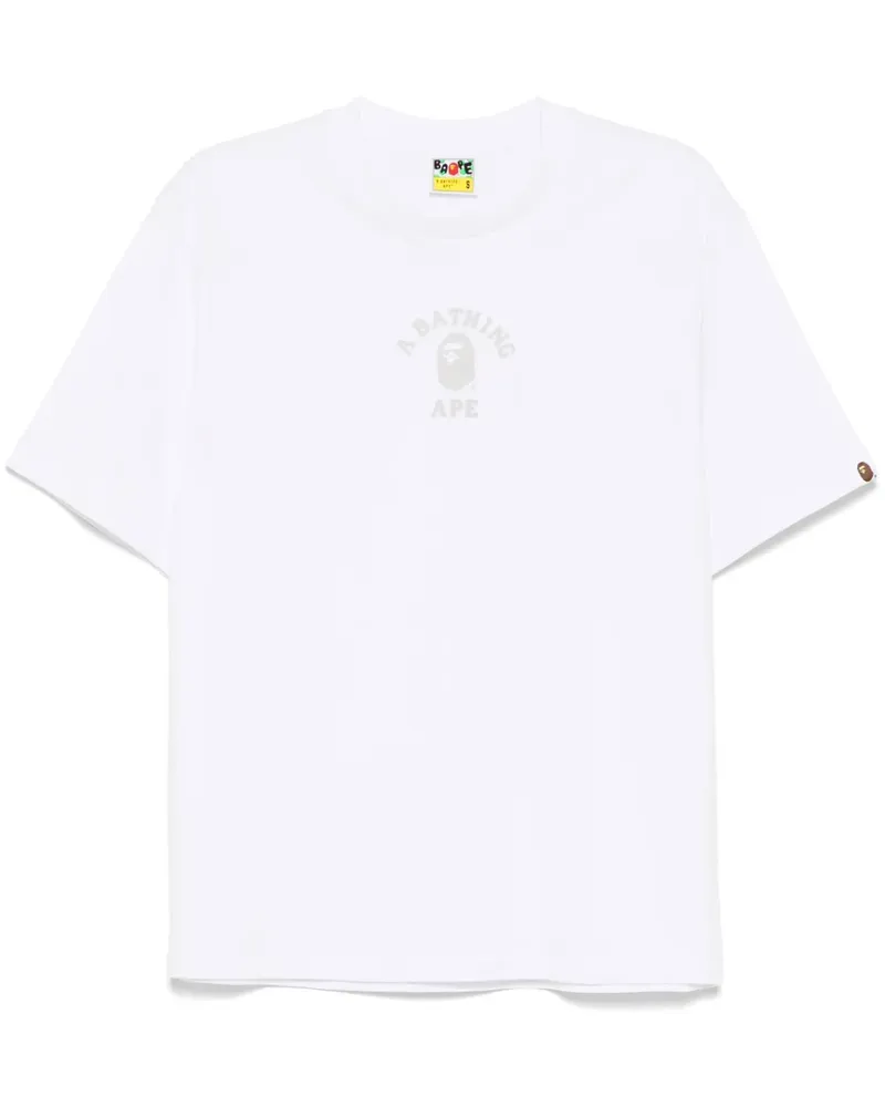 BAPE College T-Shirt - Weiß Weiß