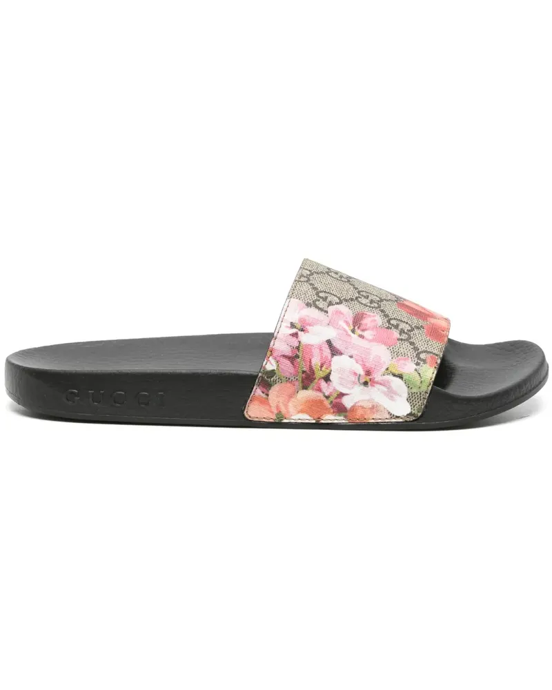 Gucci GG Blooms Pantoletten - Braun Braun
