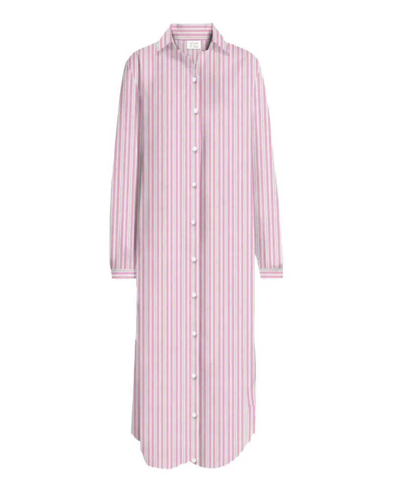 MC2 Saint Barth Adeline striped shirt dress - Rosa Rosa