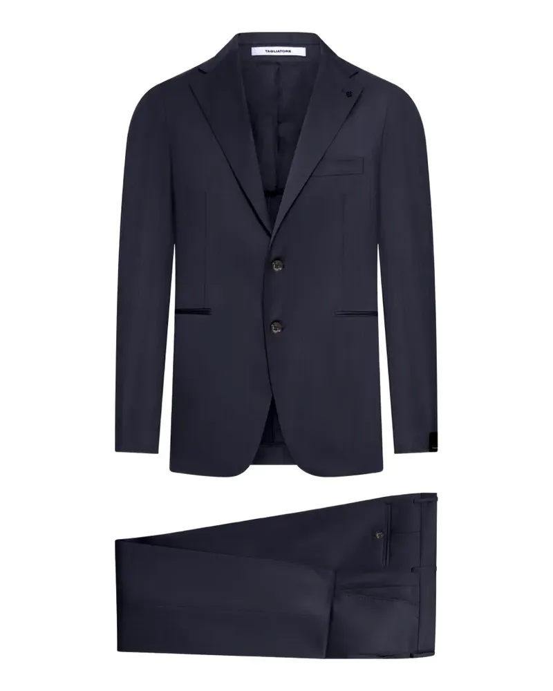 Tagliatore Anzug mit fallendem Revers - Blau Blau