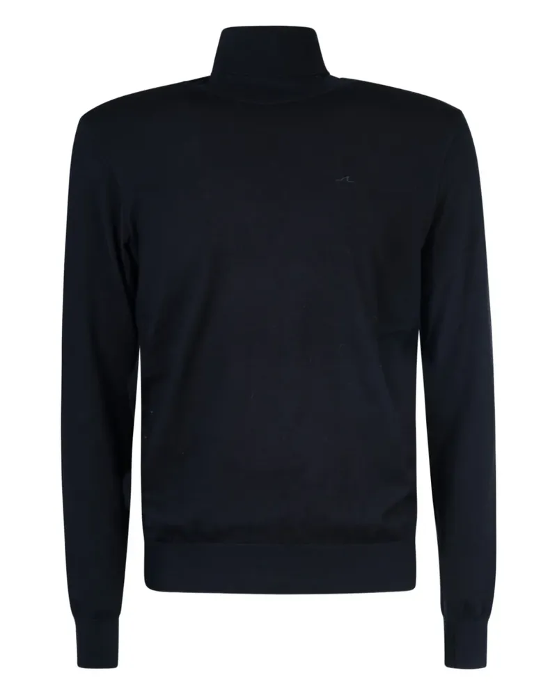 Paul & Shark roll-neck logo sweater - Blau Blau