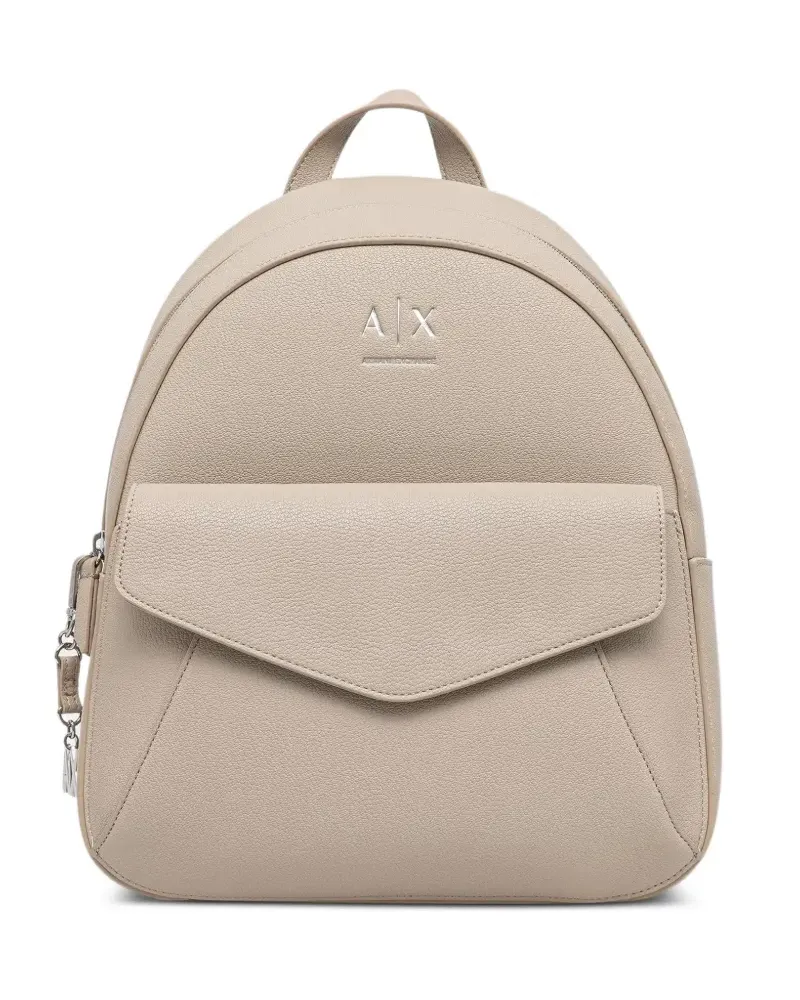 Armani Exchange Rucksack mit Logo-Schild - Nude Nude
