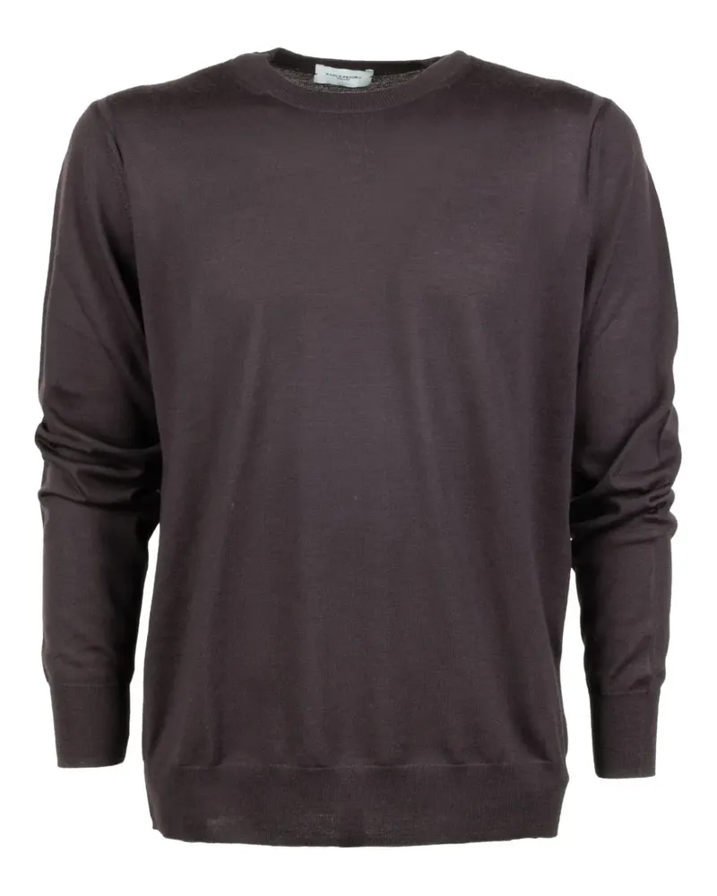 Paolo Pecora Milano crew-neck long-sleeve T-shirt - Braun Braun