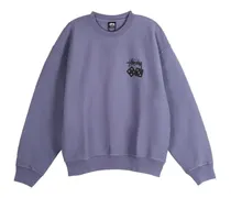Sweatshirt mit Würfel-Print - Violett