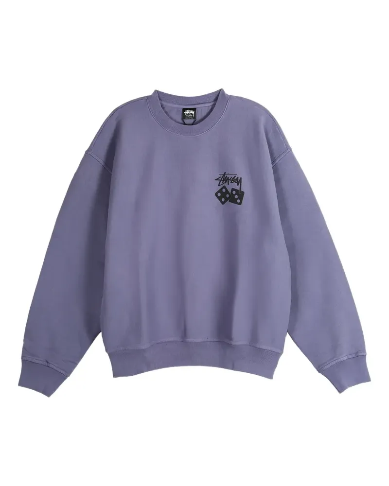 Stüssy dice-graphic sweatshirt - Violett Violett