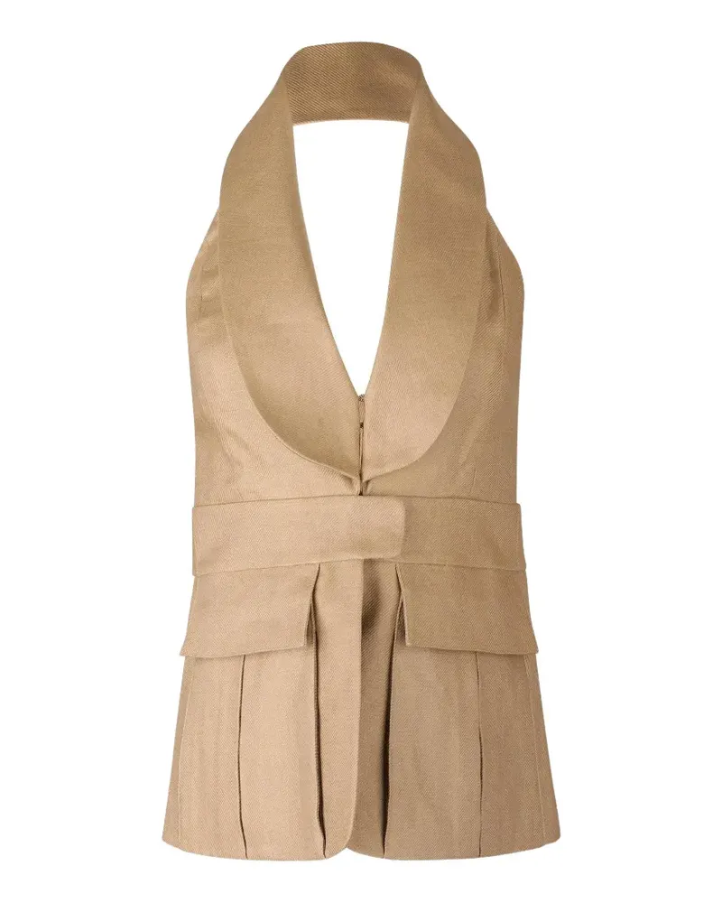 Alexis Micoli Neckholder-Top - Nude Nude