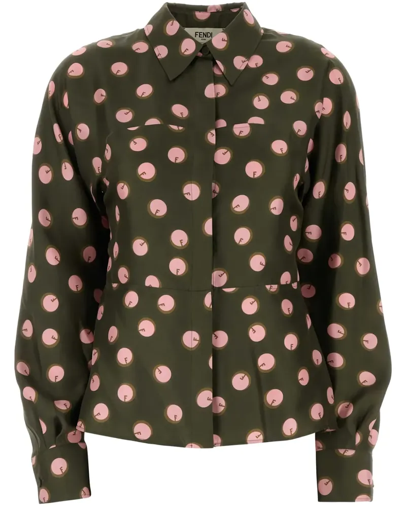 Fendi Hemd aus Seide - Grün Grün