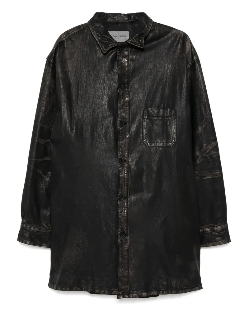 Yohji Yamamoto Mimosa Hemdjacke - Schwarz Schwarz