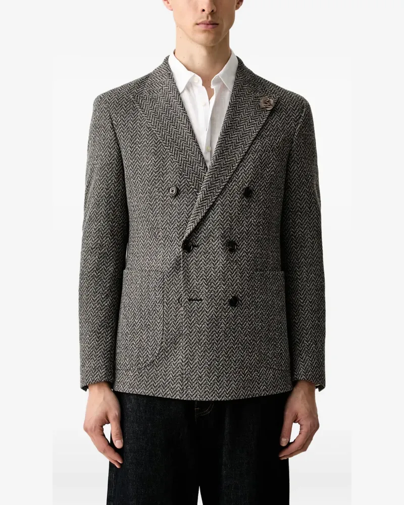 JOOP! herringbone double-breasted blazer - Grau Grau