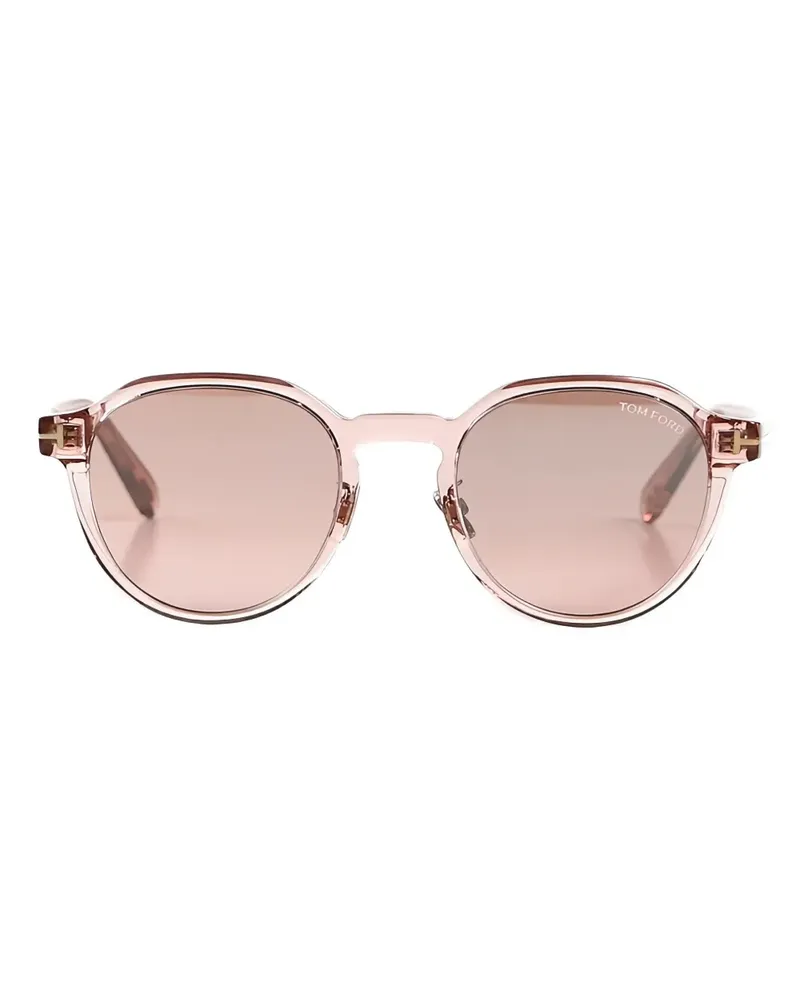 Tom Ford Sonnenbrille mit rundem Gestell - Rosa Rosa