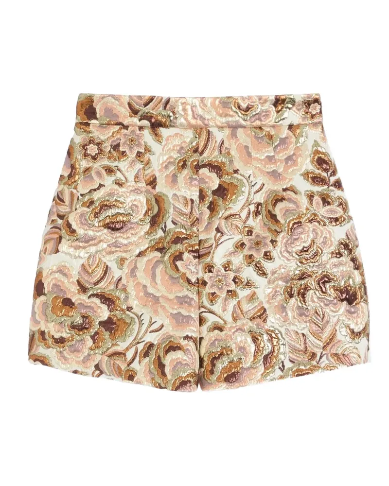 Valentino Garavani Apres L'Hiver Lurex-Shorts - Nude Nude