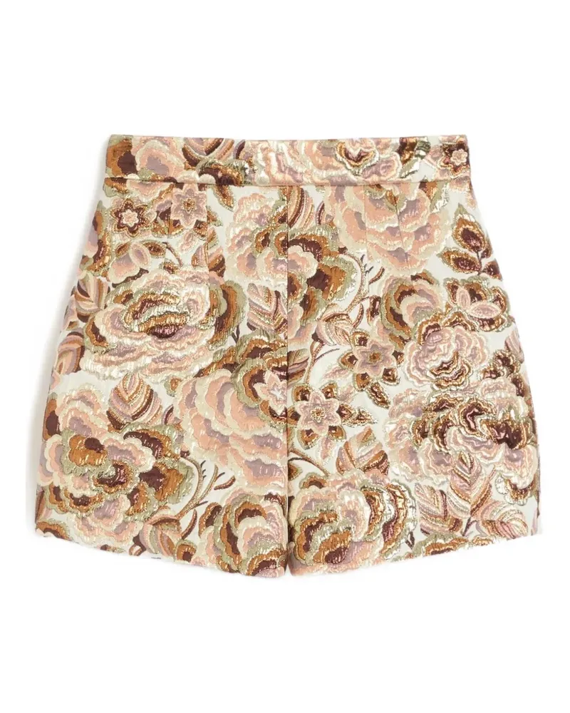 Valentino Garavani Apres L'Hiver Lurex-Shorts - Nude Nude