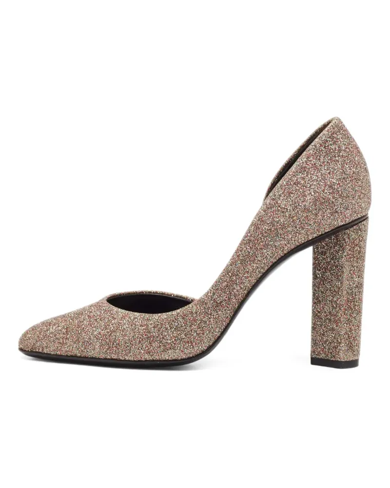 Pierre Hardy D'Orsay Pumps mit Glitter - Gold Gold