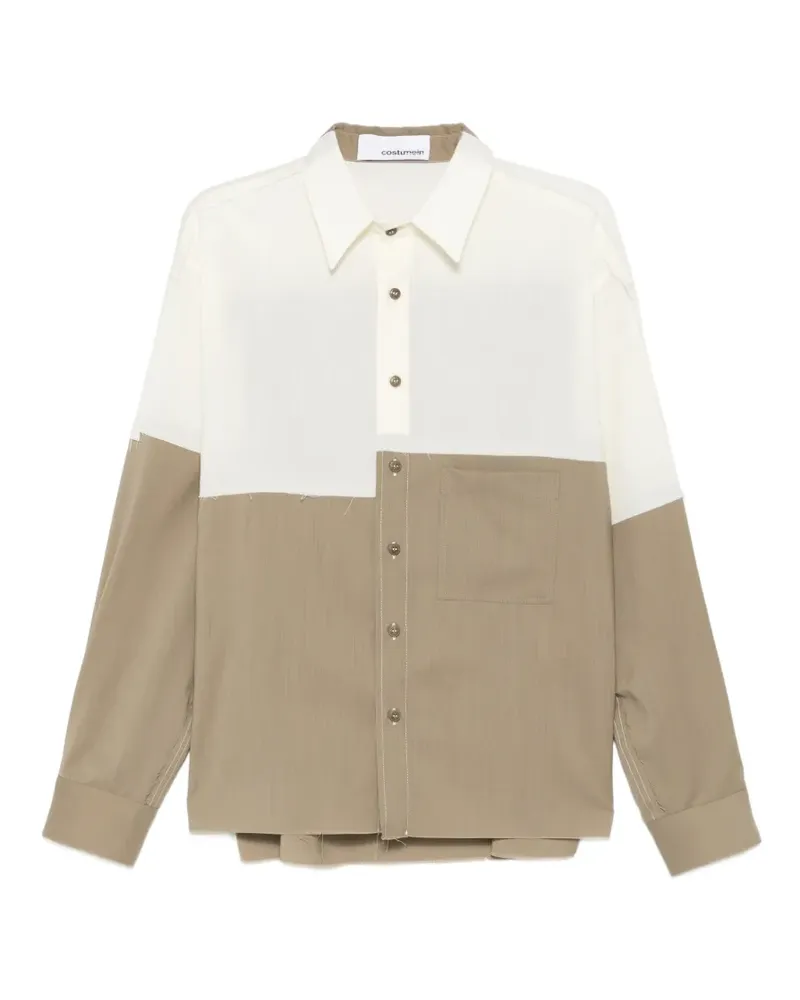 Costumein Richard Evo colour-block design shirt - Nude Nude