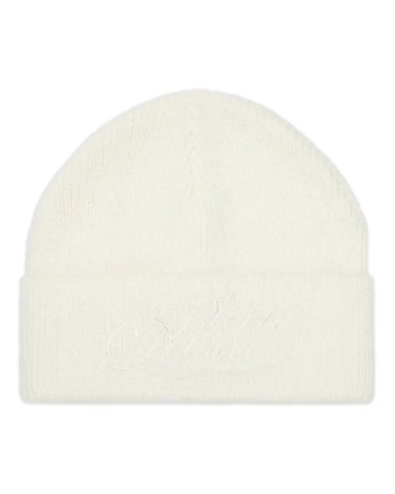 Philipp Plein Beanie mit Stickerei - Weiß Weiß