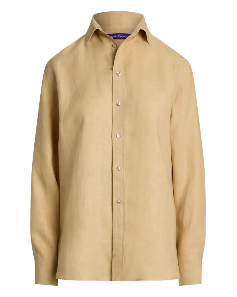 Ralph Lauren Hemd aus Leinen - Nude Nude