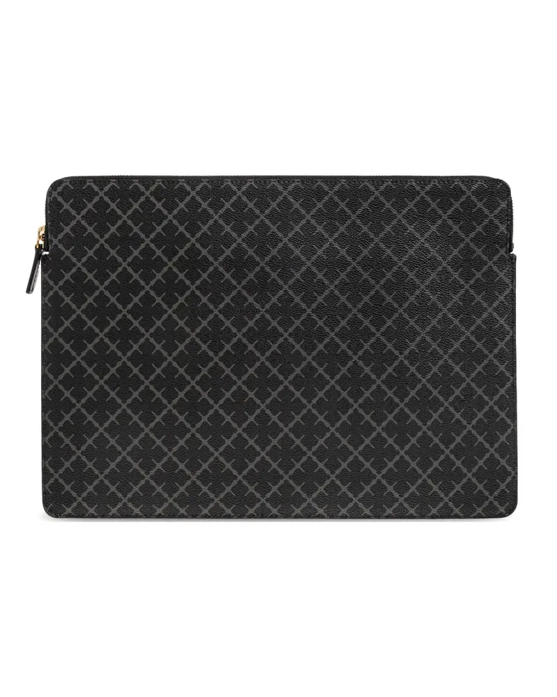By Malene Birger Ivys monogram-print laptop case - Schwarz Schwarz