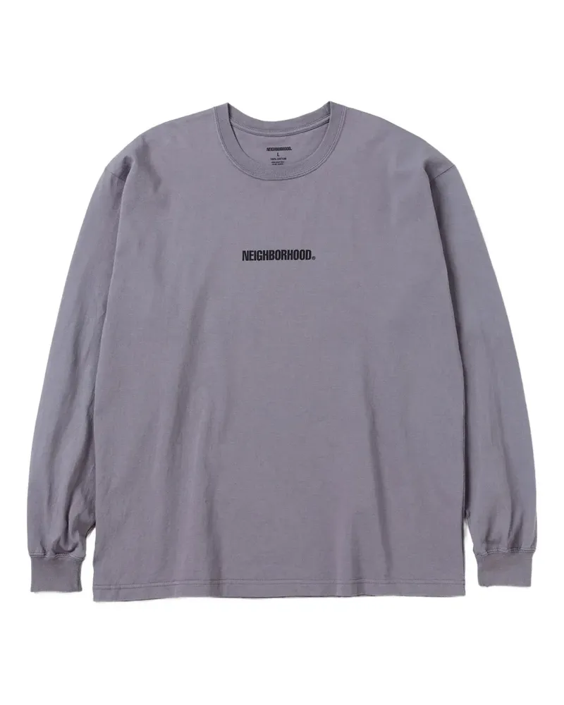 Neighborhood Langarmshirt mit Rundhalsausschnitt - Grau Grau