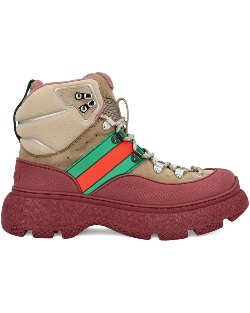 Gucci Stiefel mit Schnürung - Nude Nude