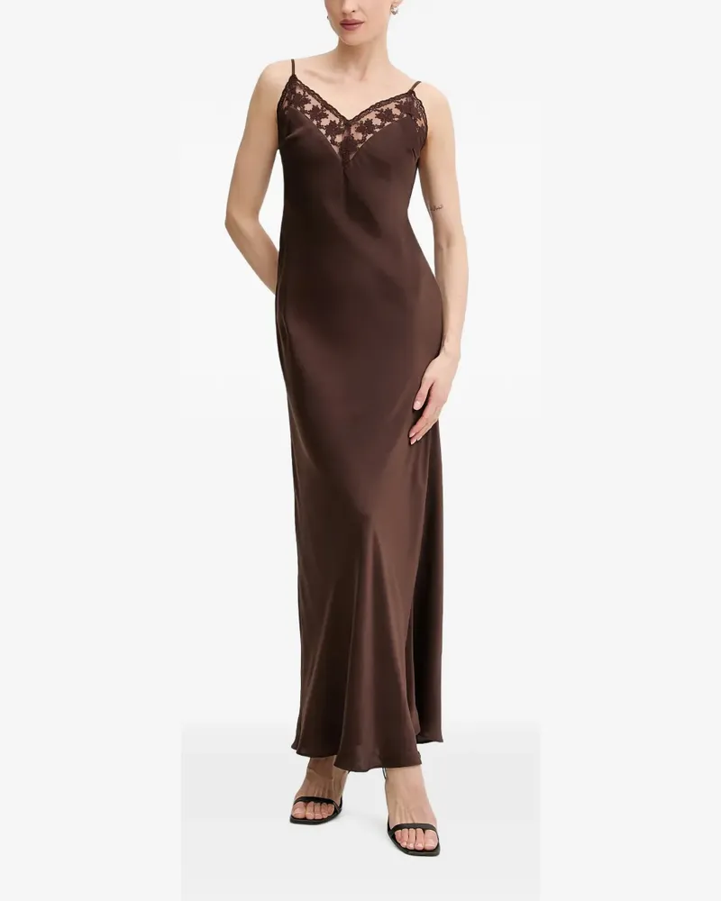 Bardot Bonita lace-trim maxi dress - Braun Braun