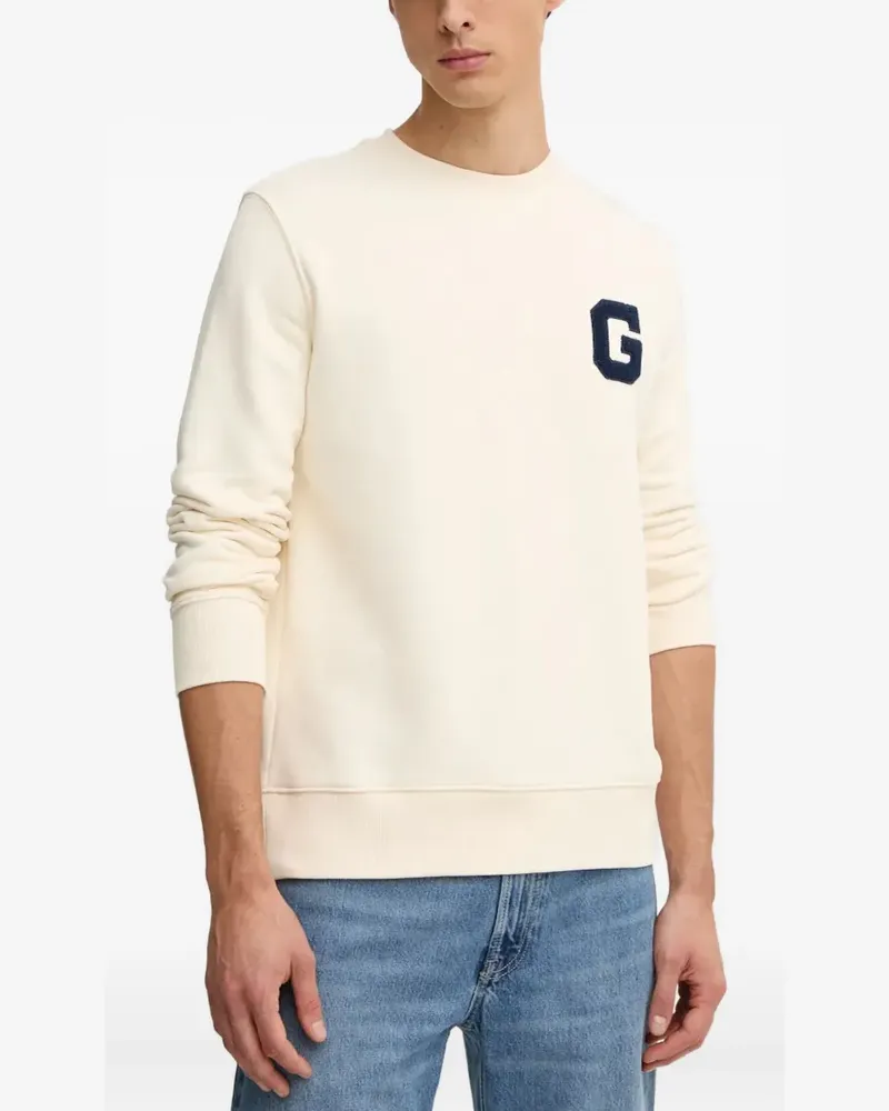 Gant Sweatshirt mit Applikation - Nude Nude