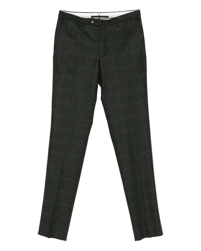 Incotex Karierte Hose - Schwarz Schwarz