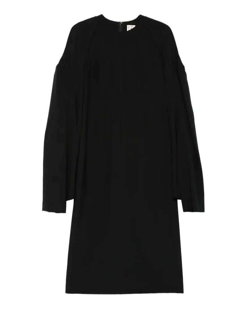 Comme des Garçons Midikleid aus Wolle - Schwarz Schwarz