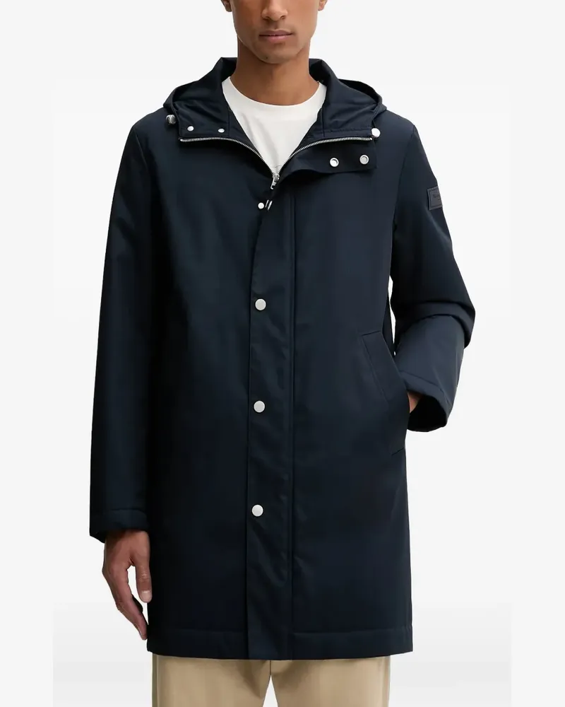 Marc O'Polo hooded button coat - Blau Blau