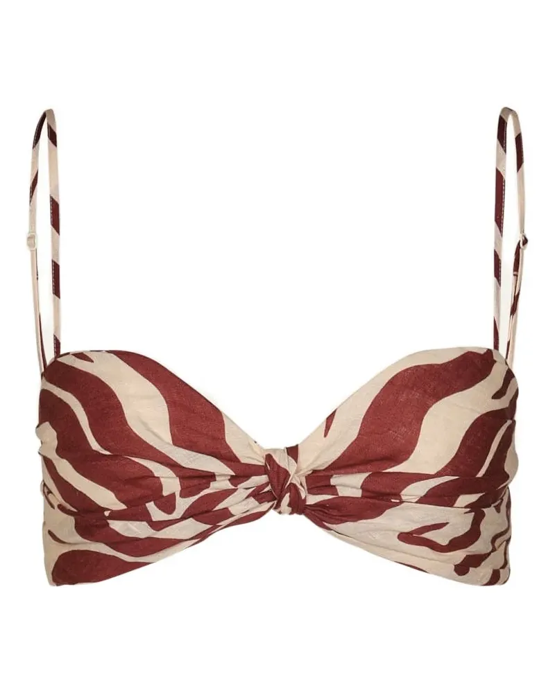 Johanna Ortiz Nudos Del Mar knot top - Nude Nude