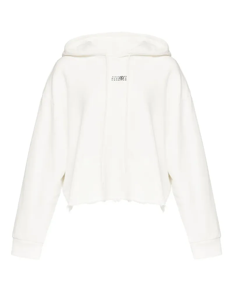 Maison Margiela Hoodie mit Nummern-Print - Weiß Weiß