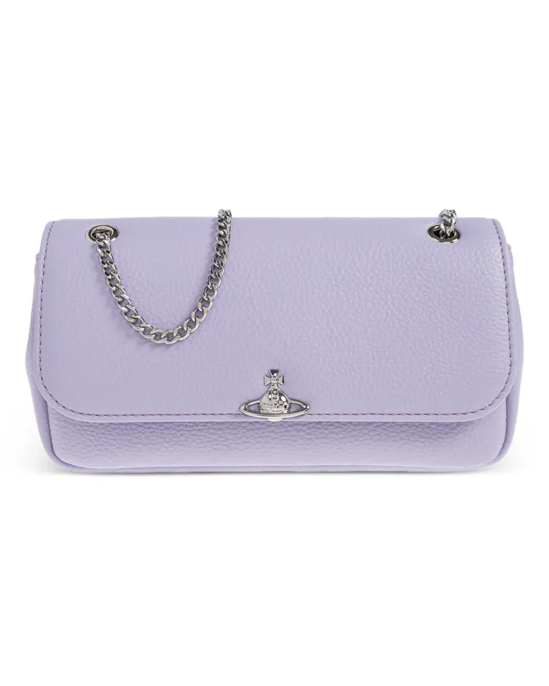 Vivienne Westwood Schultertasche mit Orb-Schild - Violett Violett