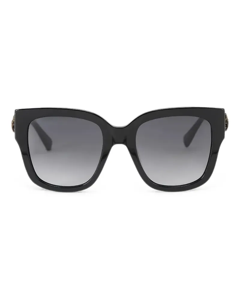 Kurt Geiger eagle-plaque square-frame sunglasses - Schwarz Schwarz