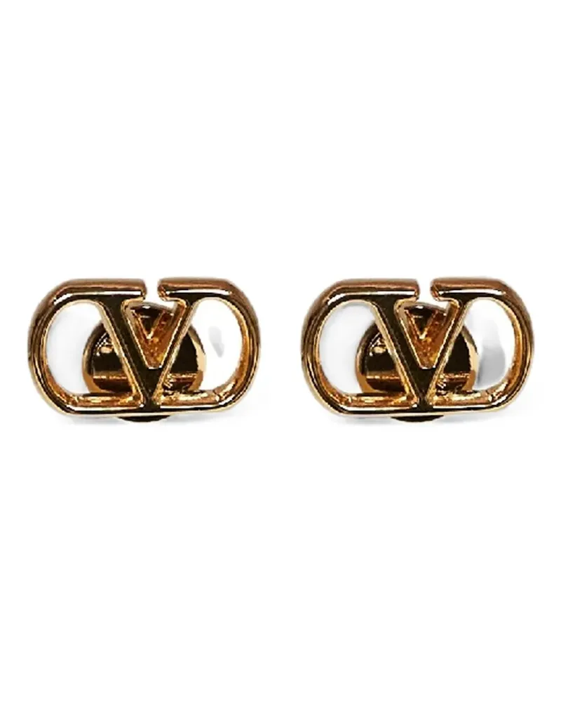 Valentino Garavani VLogo Signature gold metal earrings Gold