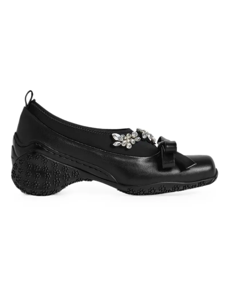 Simone Rocha Pumps mit Perlen - Schwarz Schwarz