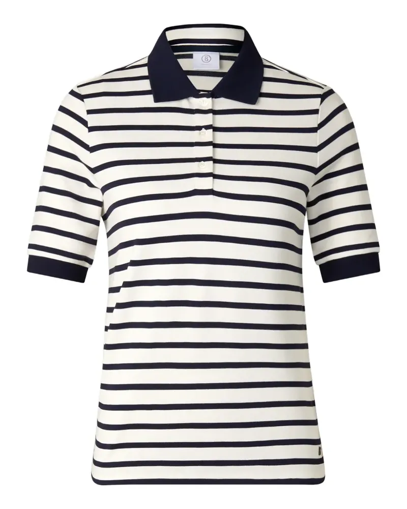 Bogner Gestreiftes Rea Poloshirt - Weiß Weiß