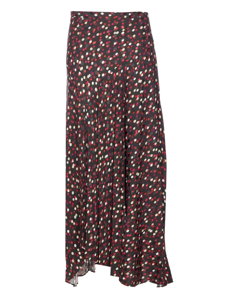Isabel Marant Asymmetrischer Rock mit Punkten - Rot Rot