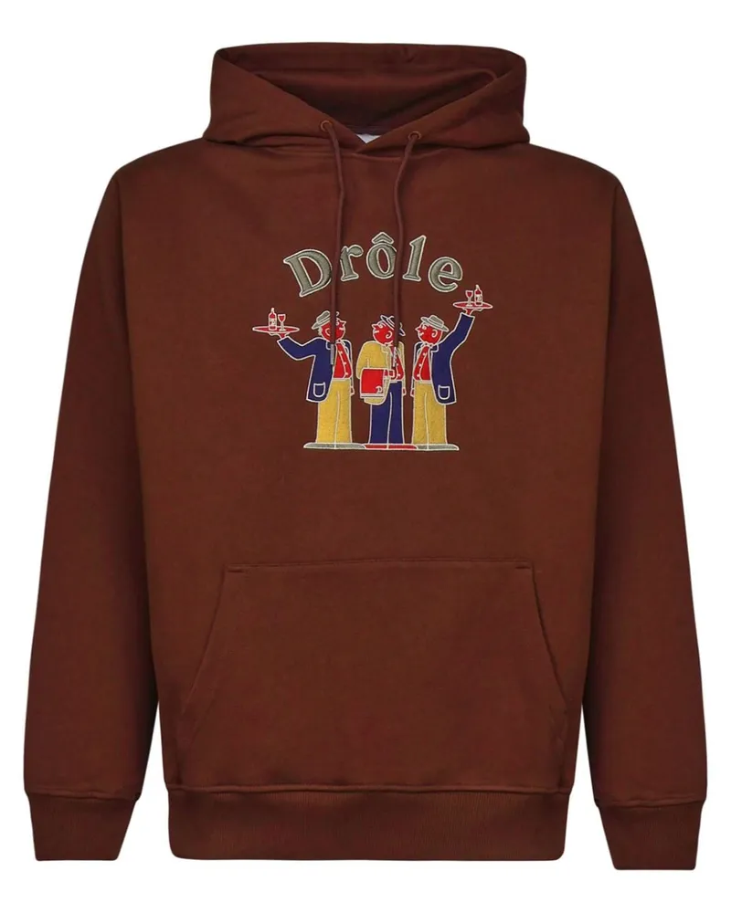 Drôle de Monsieur Le Crillon Hoodie - Braun Braun