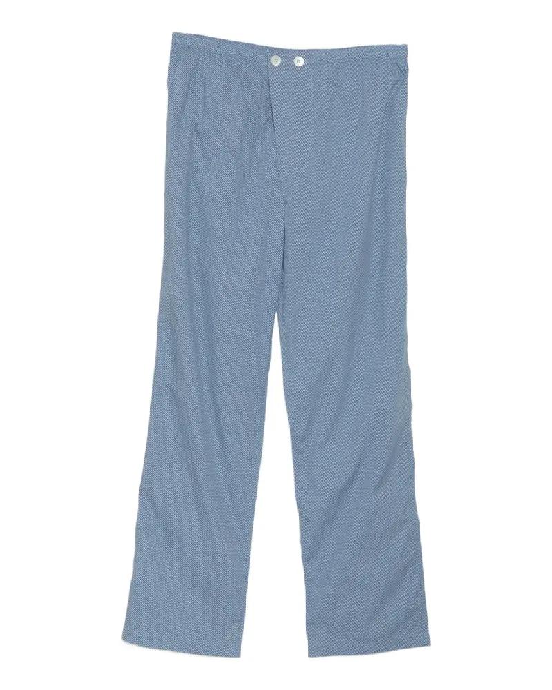 Ermenegildo Zegna patterned lounge trousers - Blau Blau