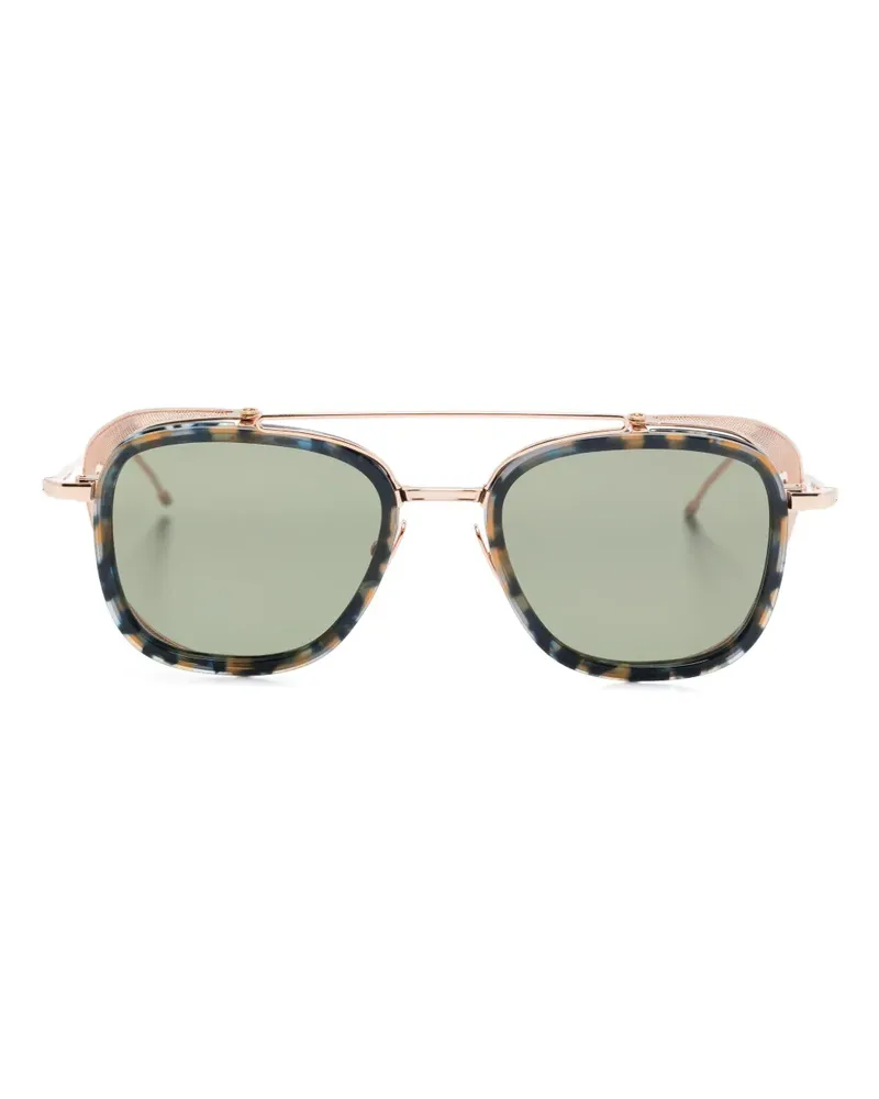 Thom Browne Sonnenbrille in Schildpattoptik - Rosa Rosa