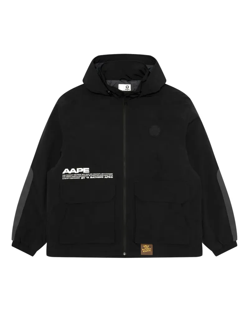 BAPE Jacke mit Kontrasteinsätzen - Schwarz Schwarz