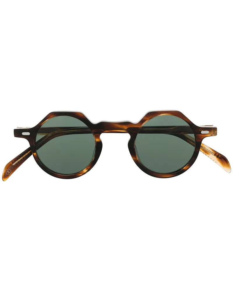 Lesca Runde 'Yoga' Sonnenbrille - Braun Braun