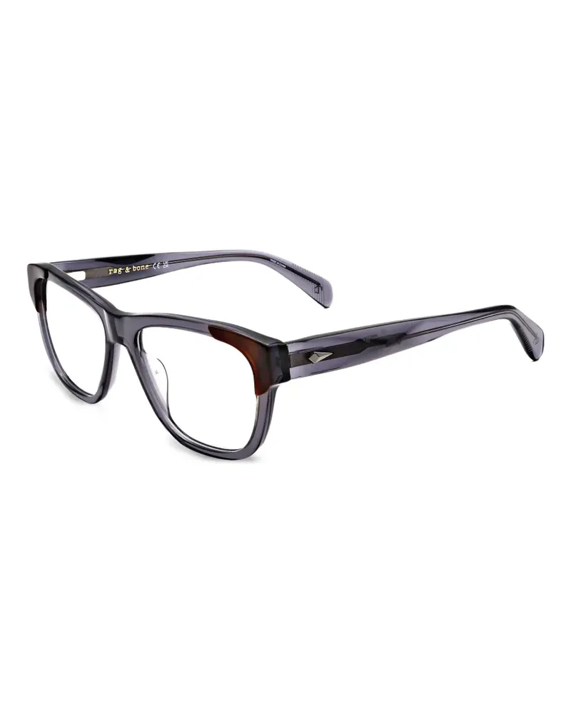Rag & Bone Brille mit eckigem Gestell - Grau Grau
