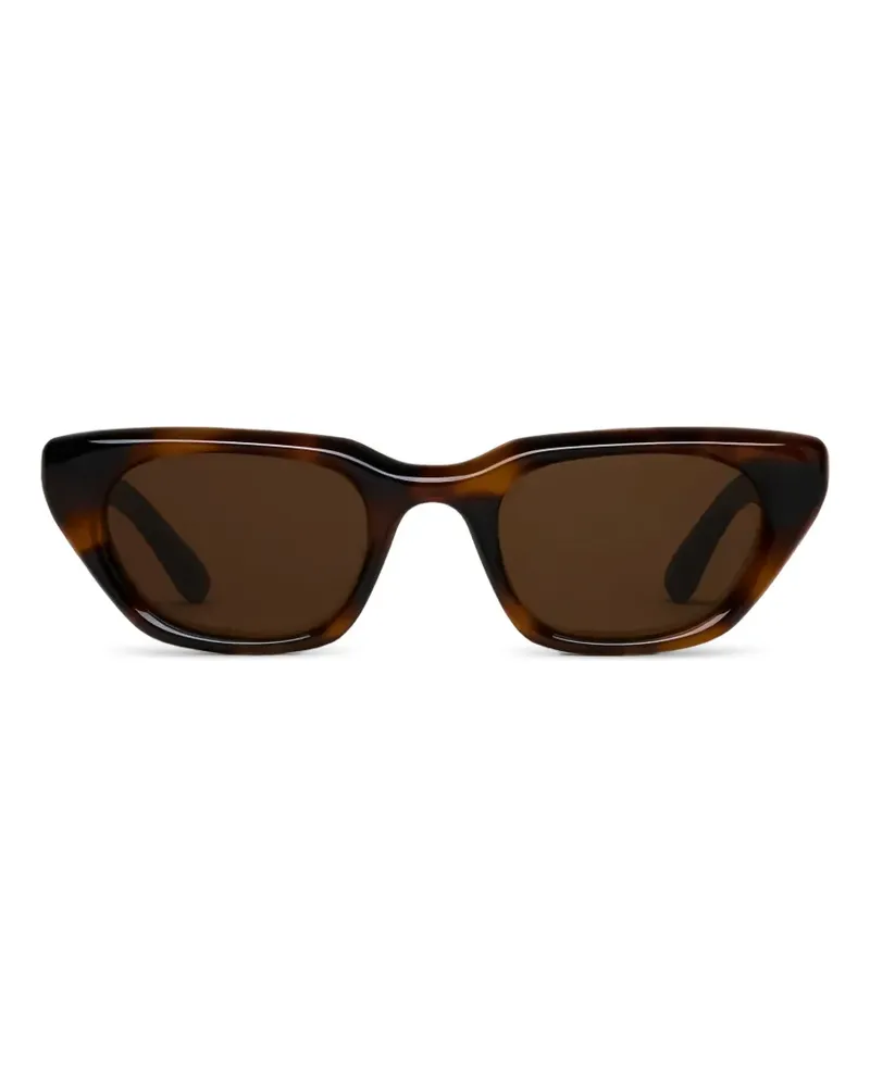 CHIMI Cat-Eye-Sonnenbrille in Schildpattoptik - Braun Braun