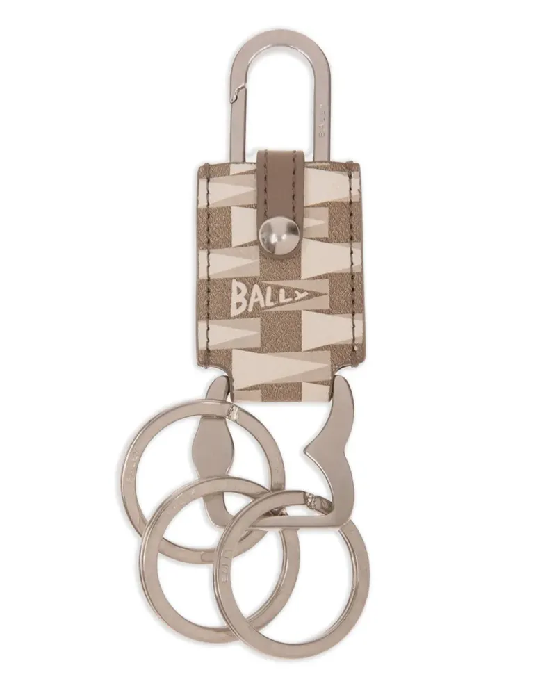 Bally Schlüsseletui mit Monogramm - Braun Braun