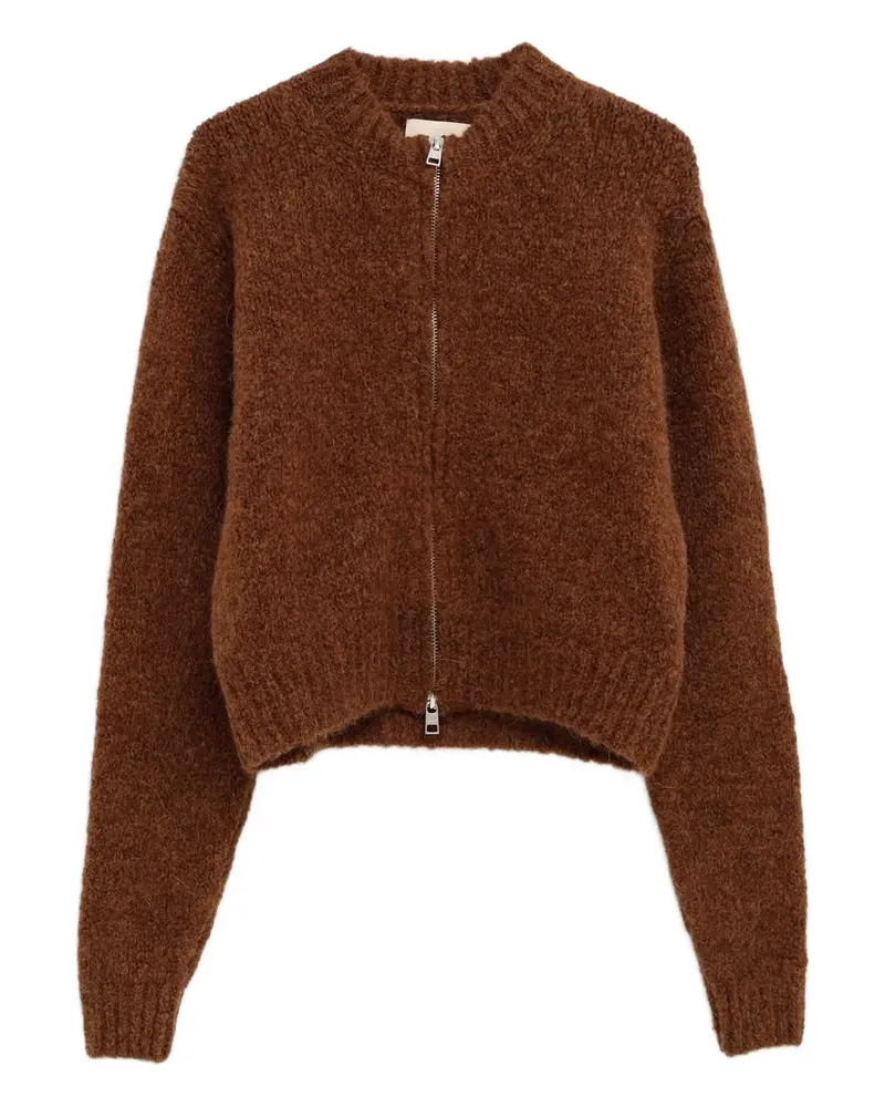 Paloma Wool Hasta Luego Cardigan mit Reißverschluss - Braun Braun