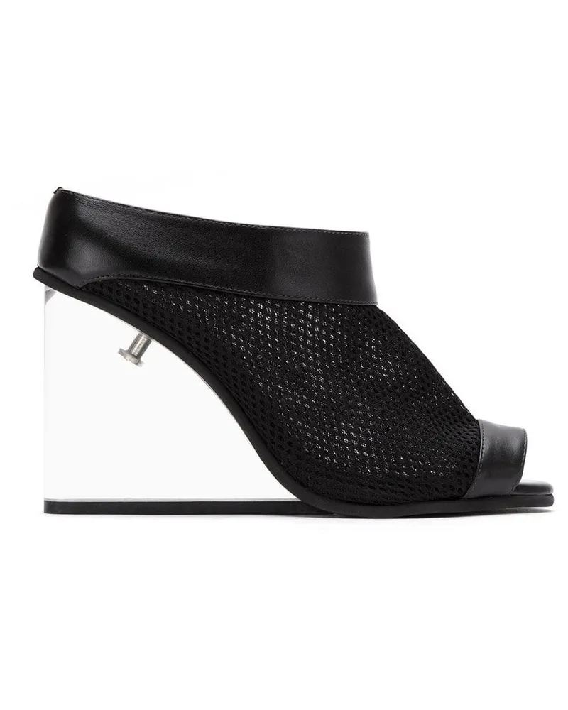Sarah Chofakian Stiefeletten mit transparentem Absatz - Schwarz Schwarz