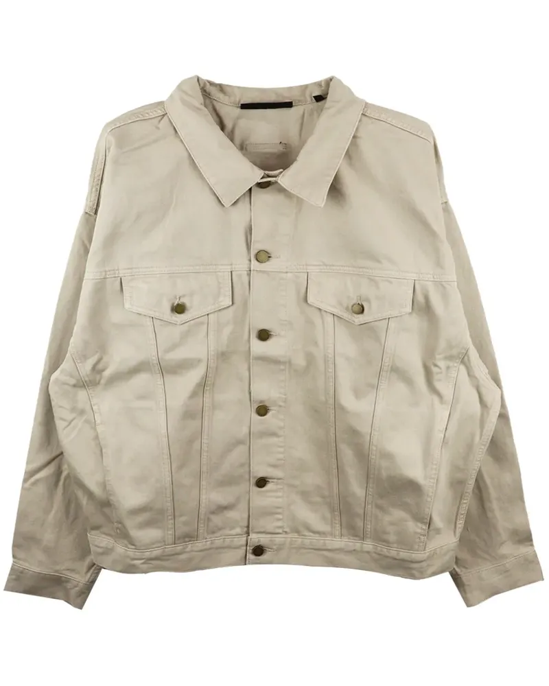 Fear of God Jeans-Hemdjacke mit Logo-Applikation - Nude Nude